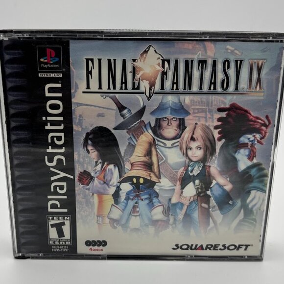Final Fantasy IX 9 PS1 Playstation 1 4 Discs - Picture 1 of 8